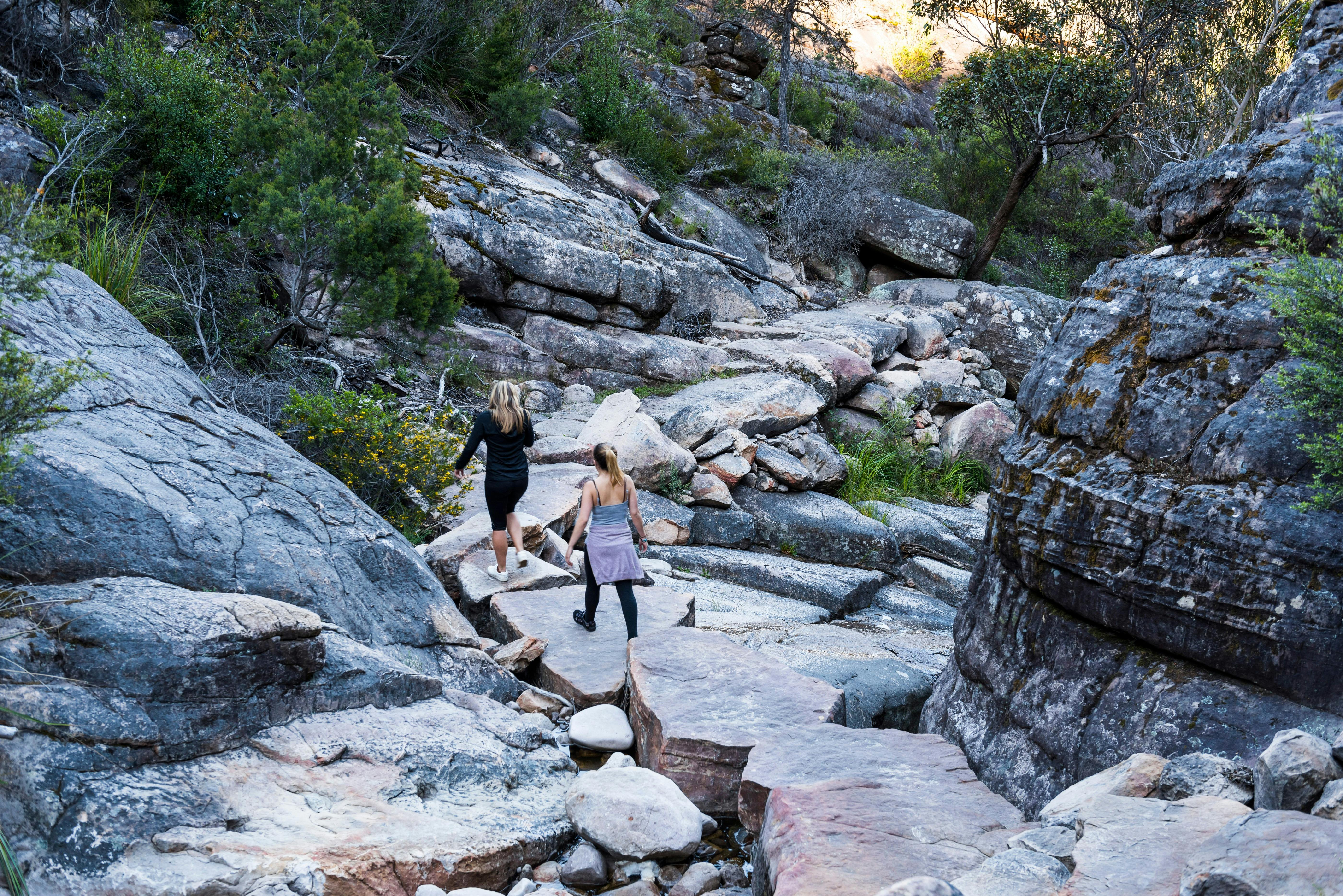 Hiking through the Grand Canyon