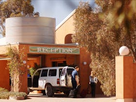 Mud Hut Motel Entrance