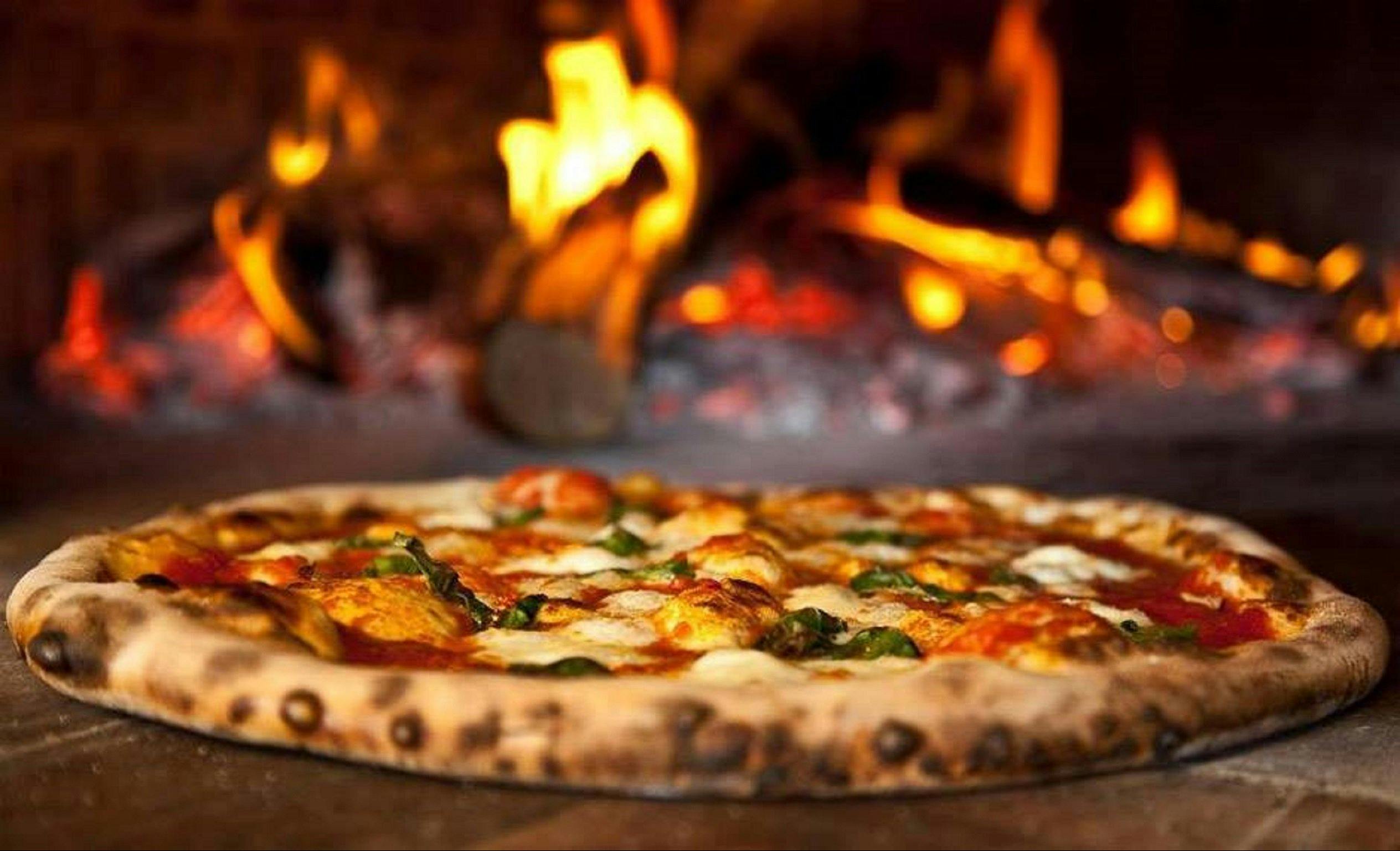 Wood-fired pizza