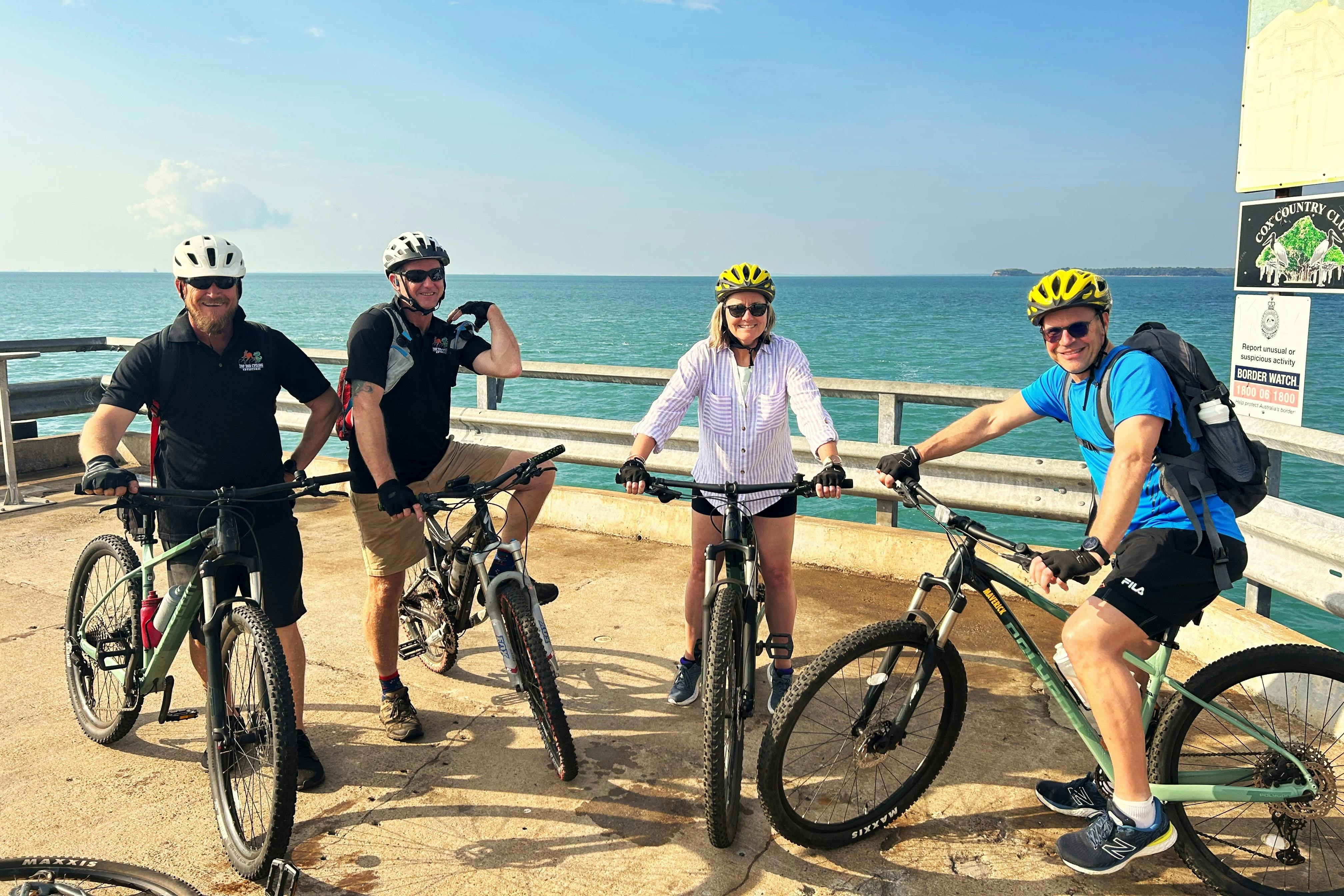 Riders at Mandorah Jetty, NT