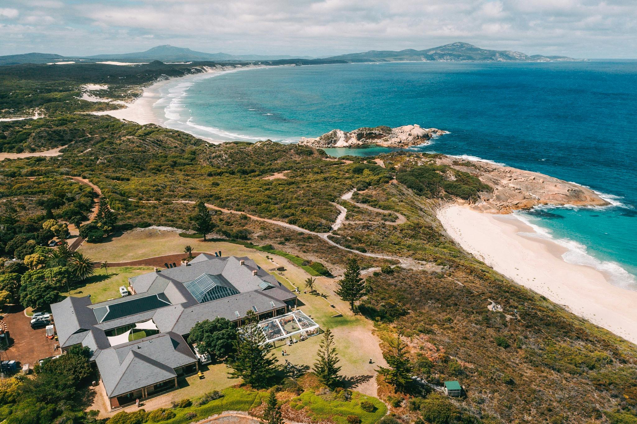Maitraya Private Retreat from the sky