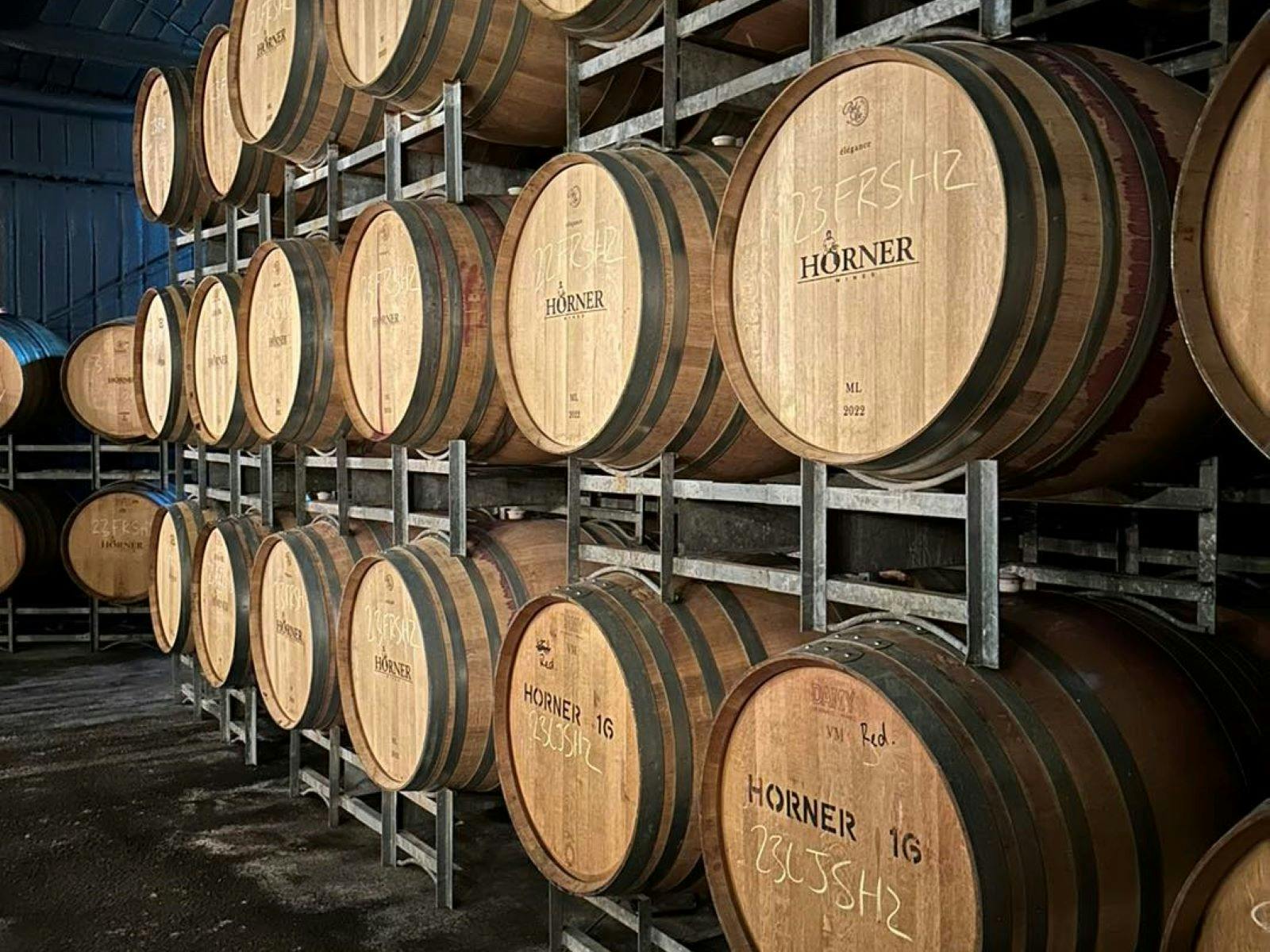 wine barrels