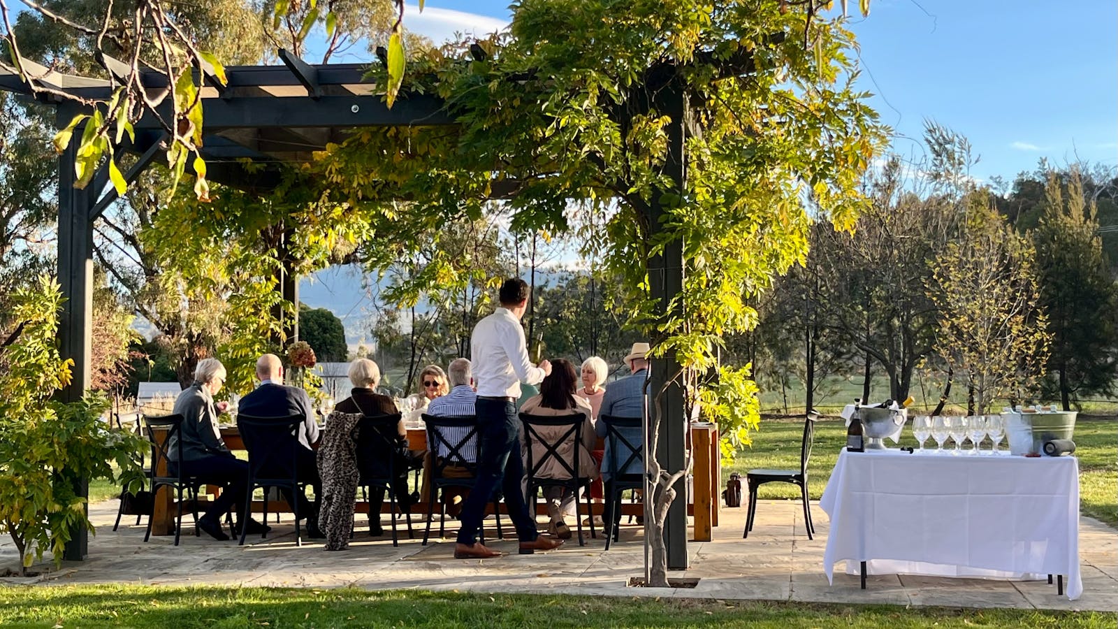 Stunning Pricate Events under our Outdoor Pergola