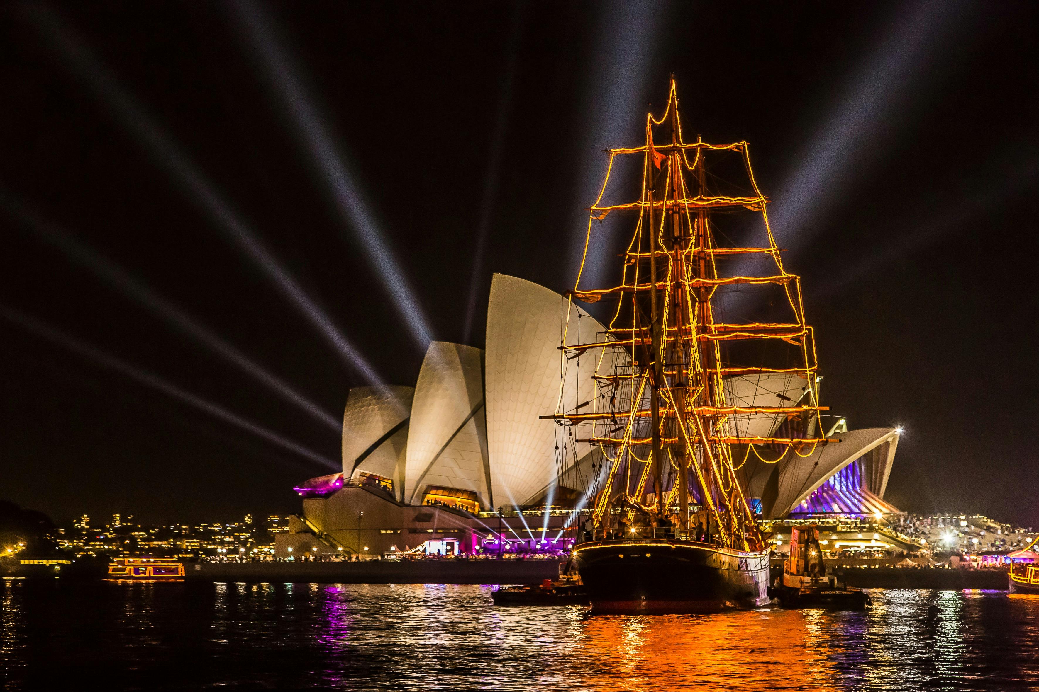 James Craig in Circular Quay on News Years Eve