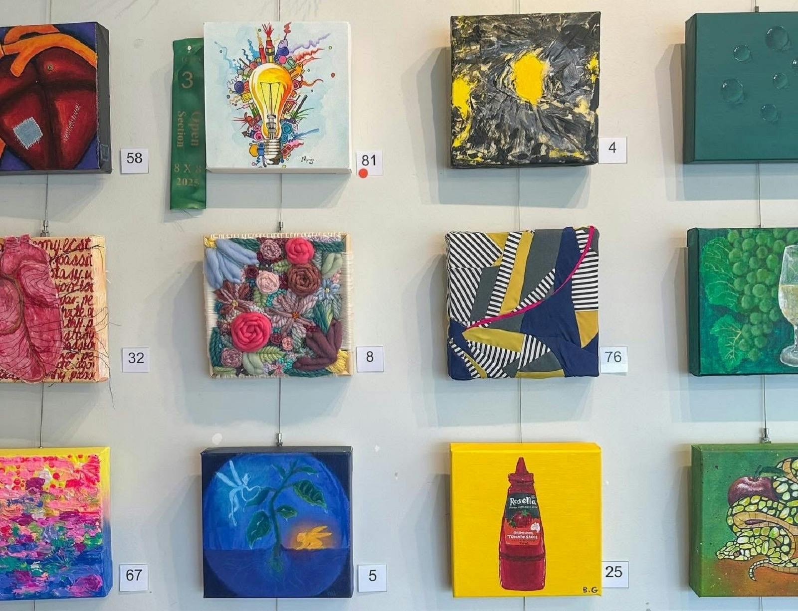 8x8 Opening Night at Ferry Park Gallery