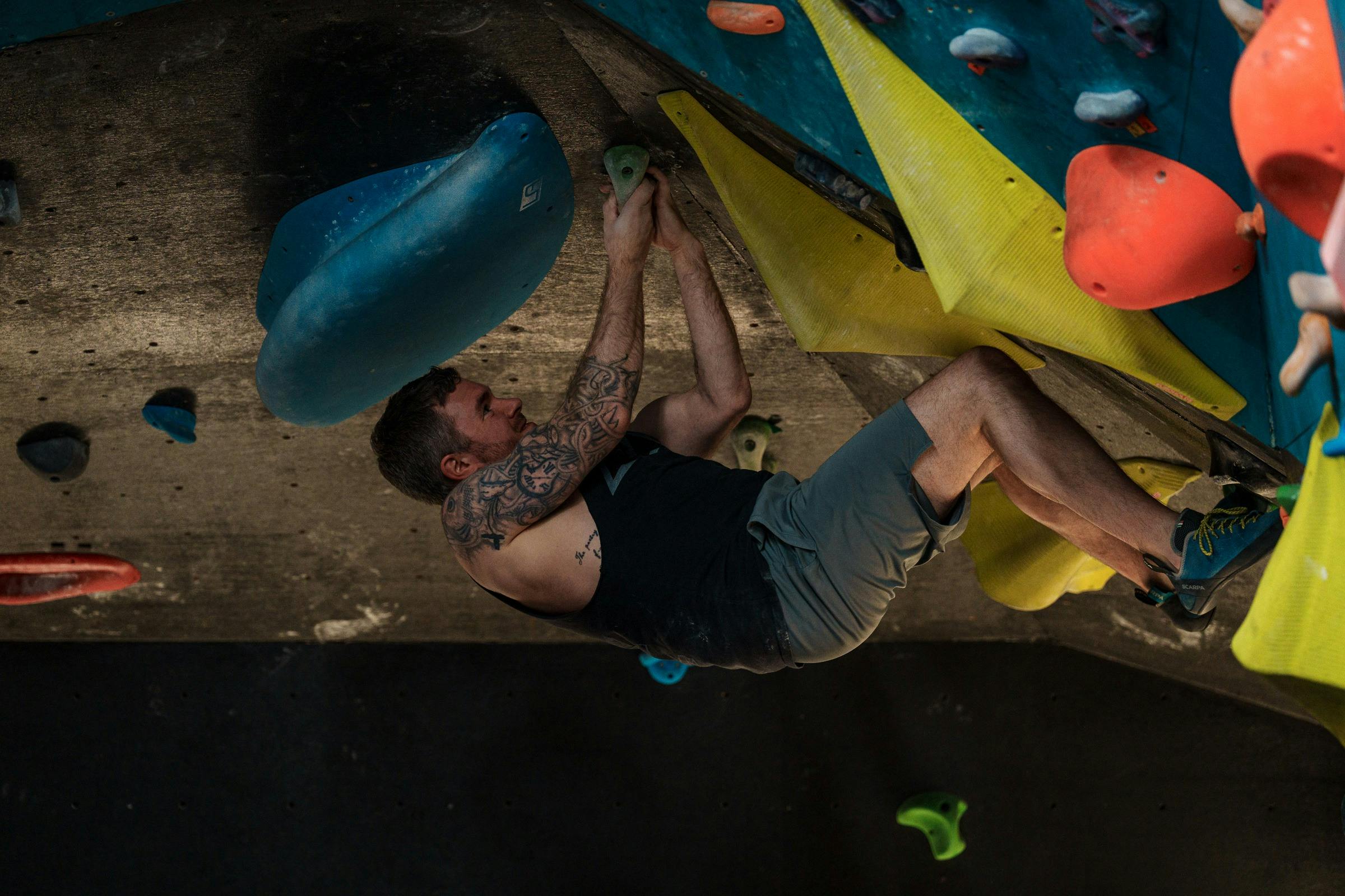 Climber in Climbing Gym