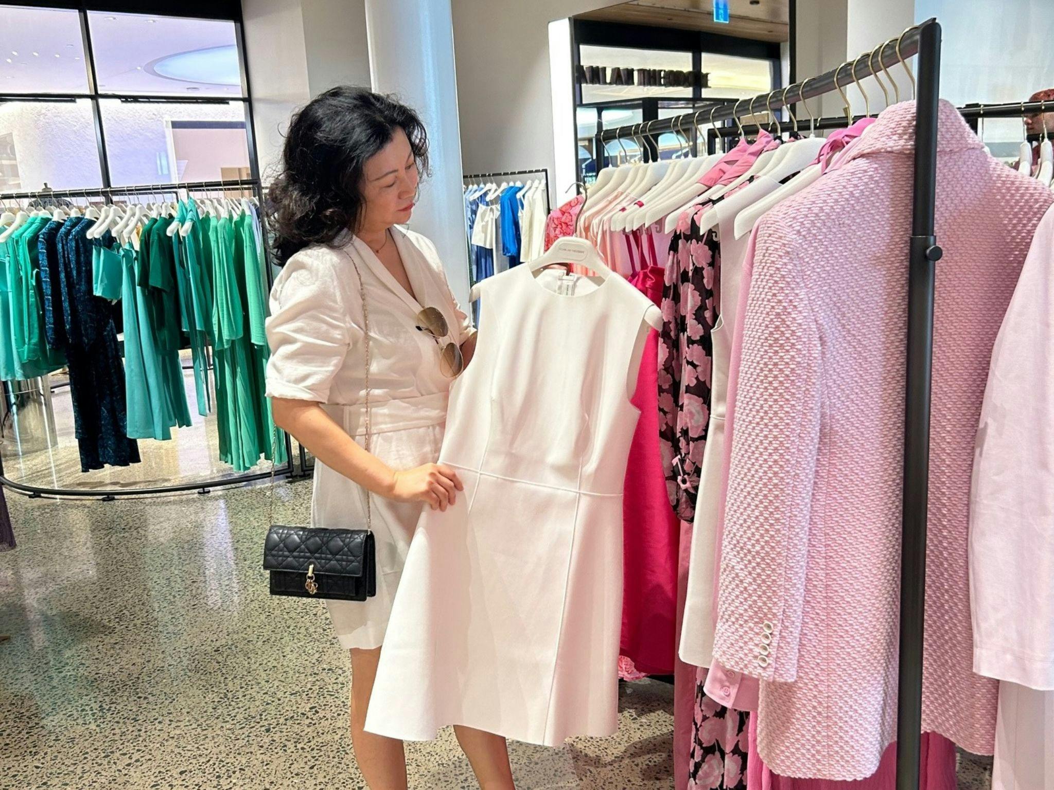 Personal Stylist Celia shopping in QueensPlaza