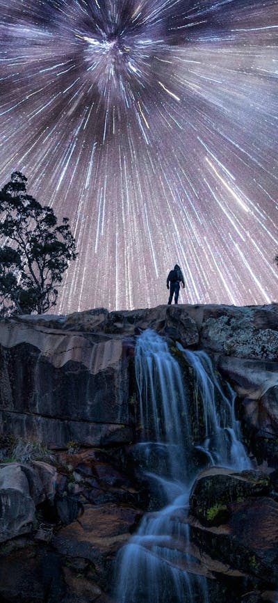 Startrails Milky Way