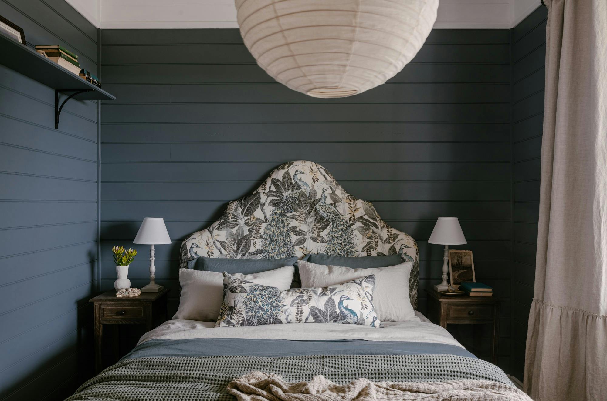 The peacock room, a nod to the history of the Shipwreck Coast and the Loch Ard ship.