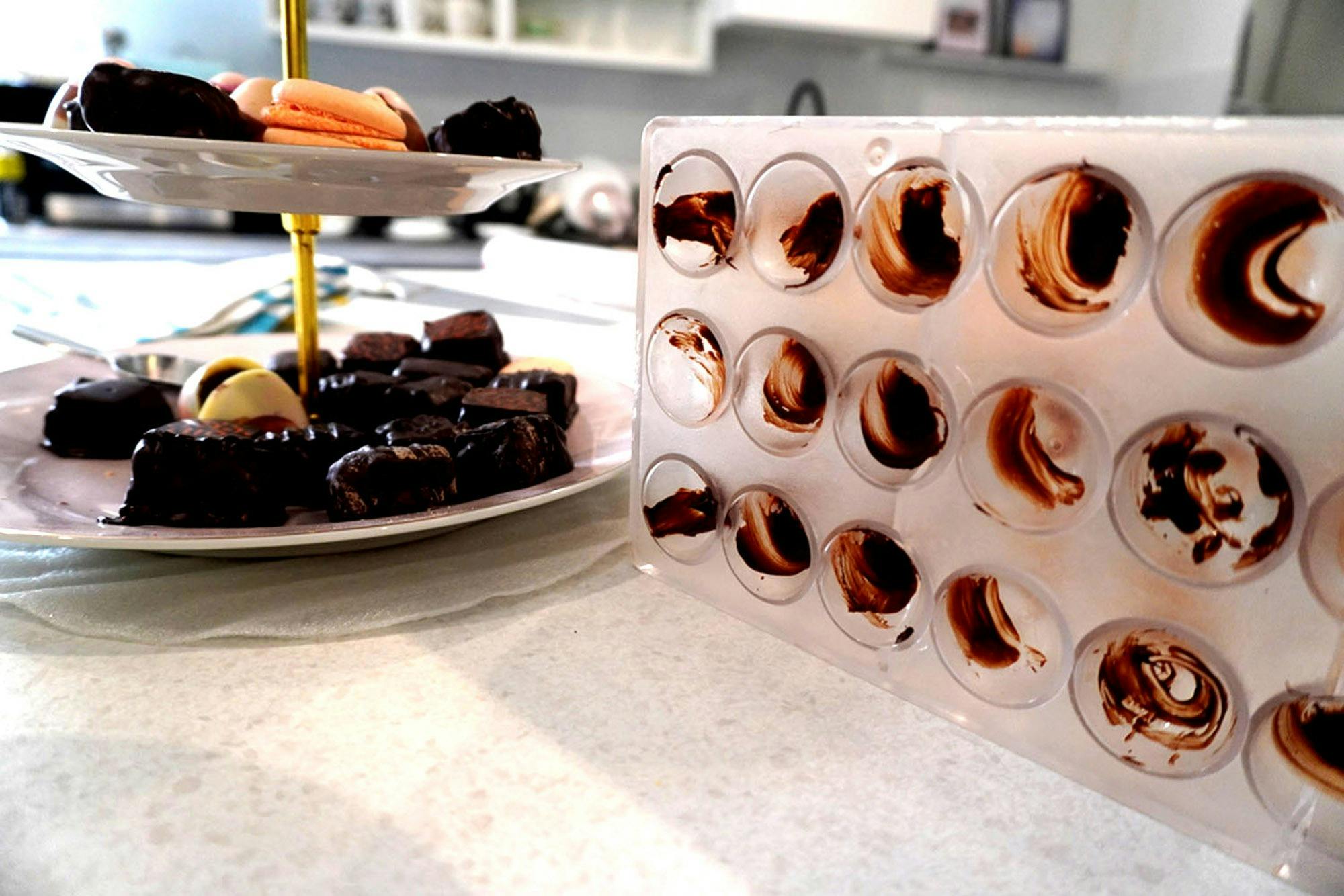 Chocolate Molds drying