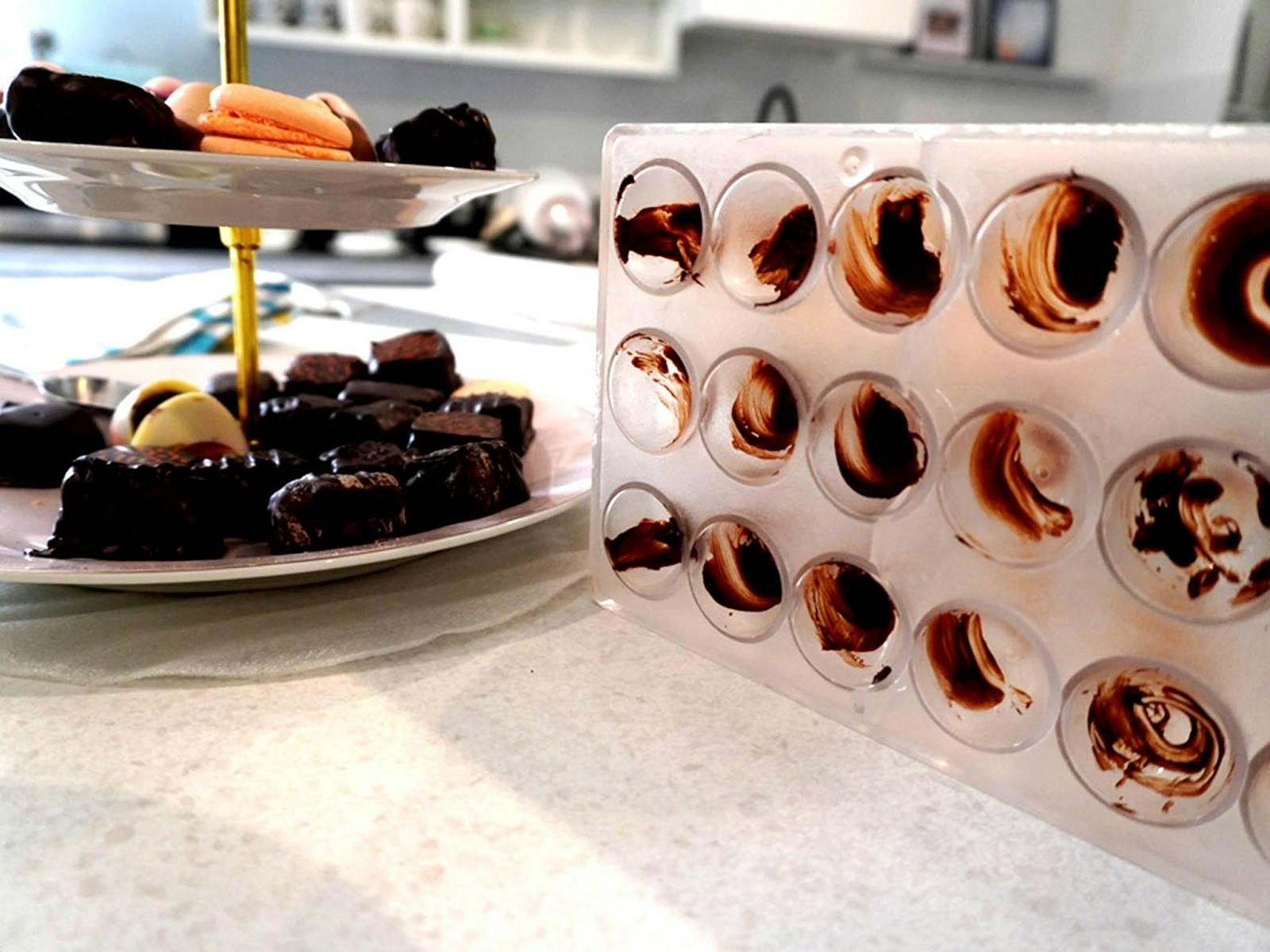 Chocolate Molds drying