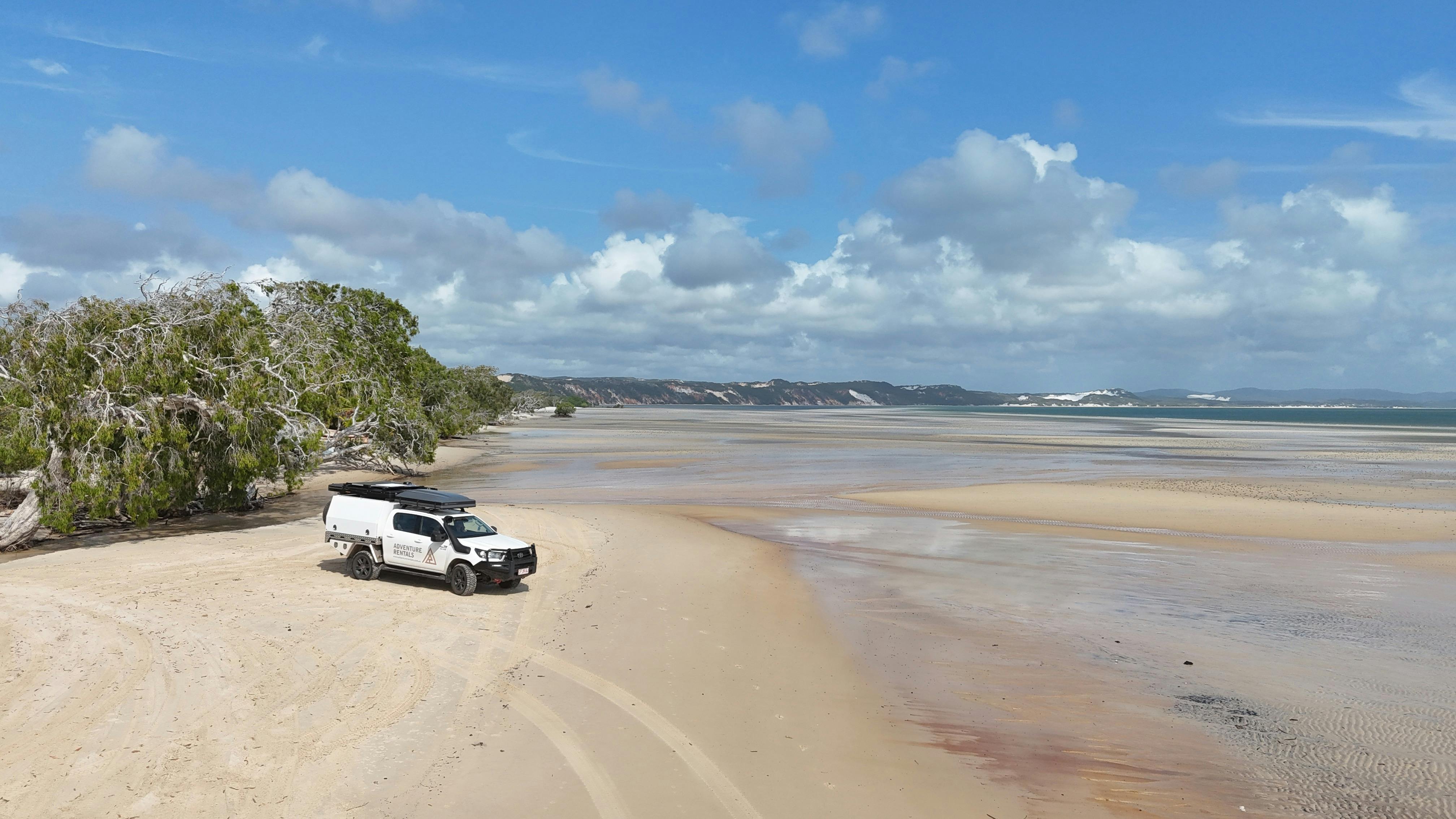 Adventure Rentals Toyota Hilux on Elim Beach, Cape York