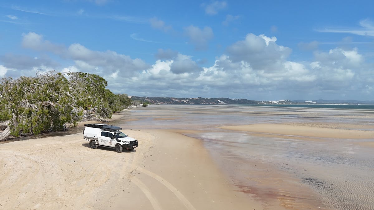 Adventure Rentals Toyota Hilux on Elim Beach, Cape York