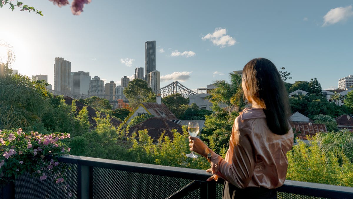 Views from the rooftop bar