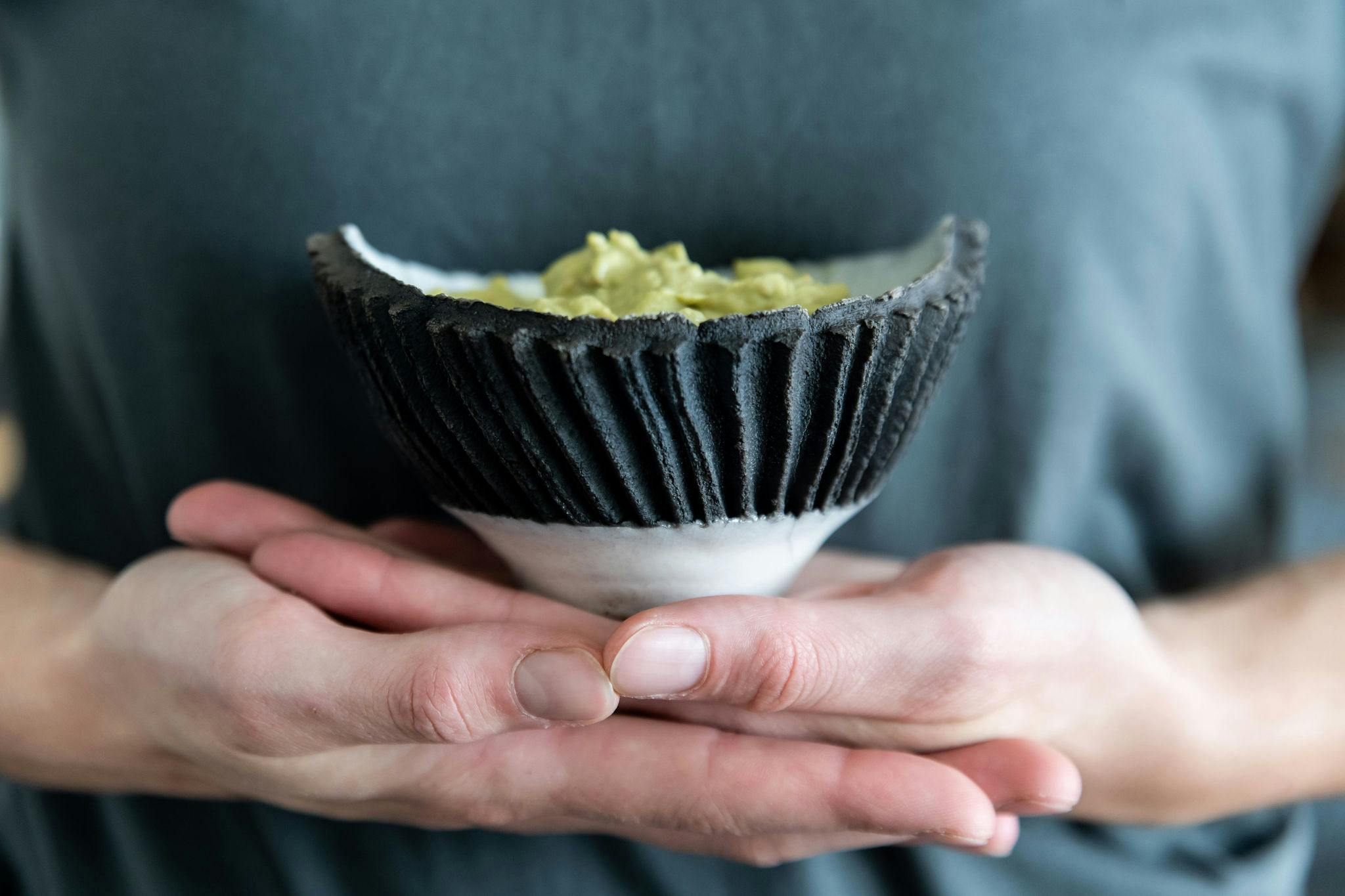 Dolerite Column Raku  Bowl