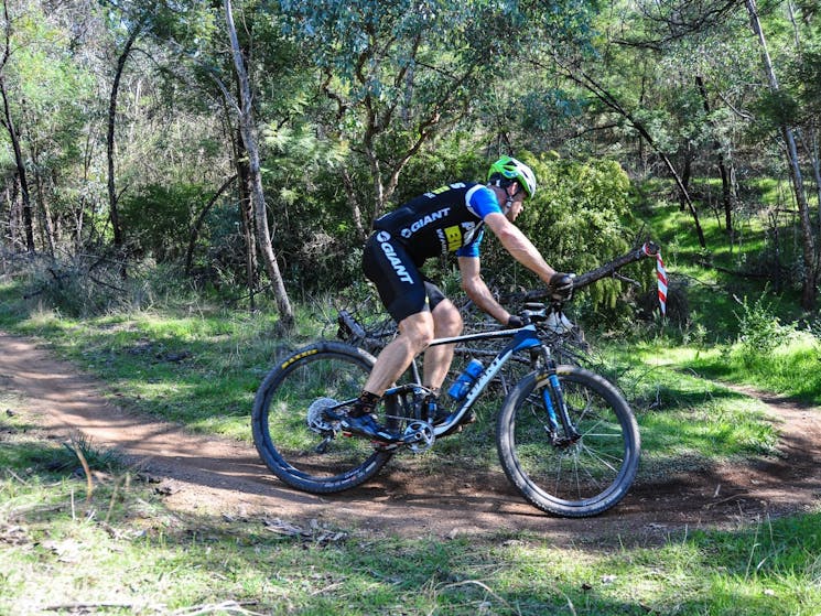 Mountain biker - Cyclist - Tumut Mountain Bike Park, Snowy Valleys NSW