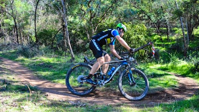 Mountain biker - Cyclist - Tumut Mountain Bike Park, Snowy Valleys NSW