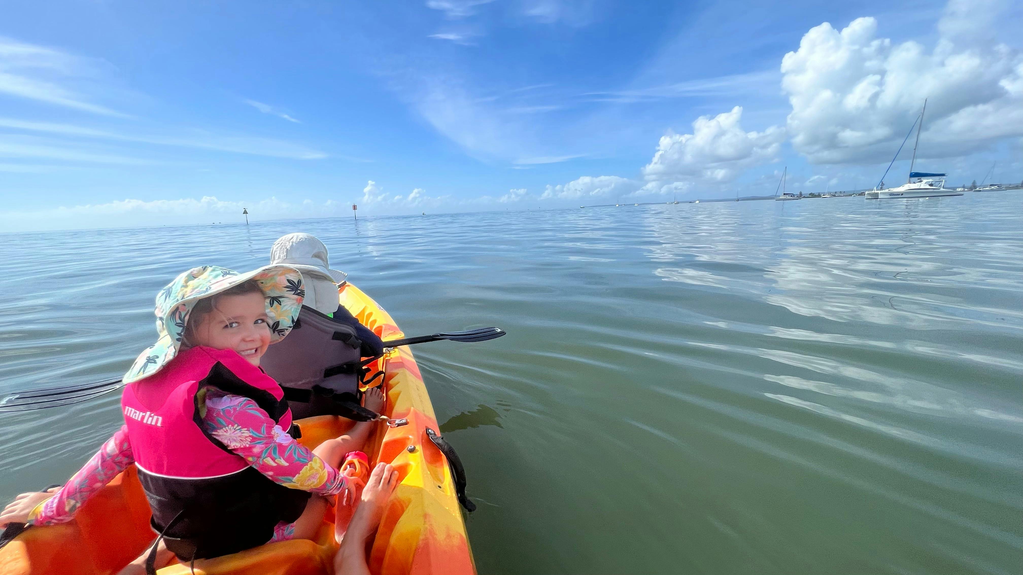 On the water together!