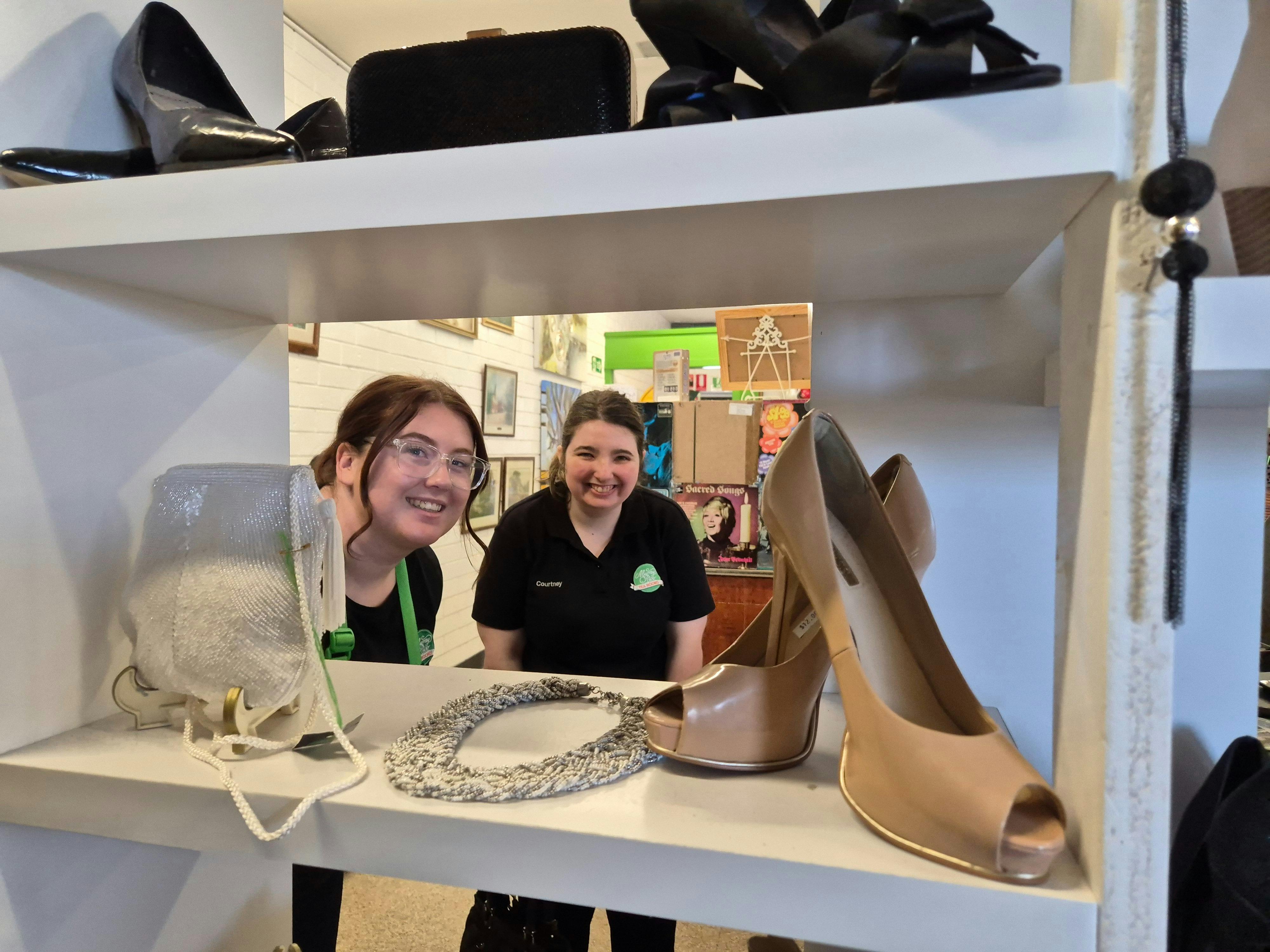 Supported Volunteer Courtney and Direct Support Professional Kelly