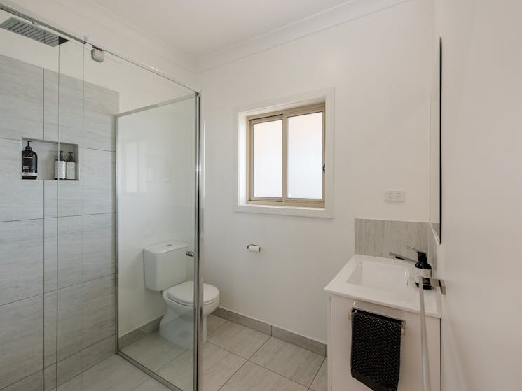 The ensuite which is attached to the main bedroom