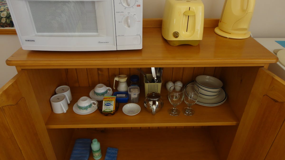 Drink & food preparation is easy at Twinstar Guesthouse.