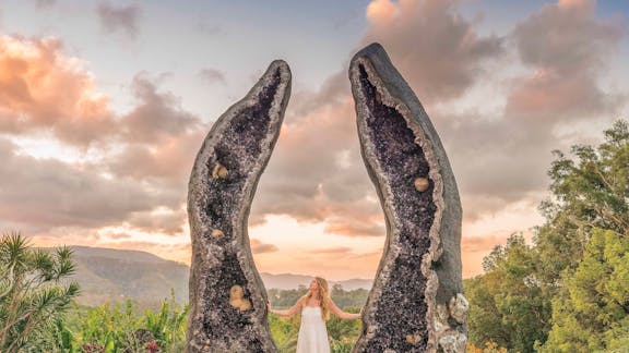 Crystal Castle and Shambhala Gardens Byron Bay Hinterland