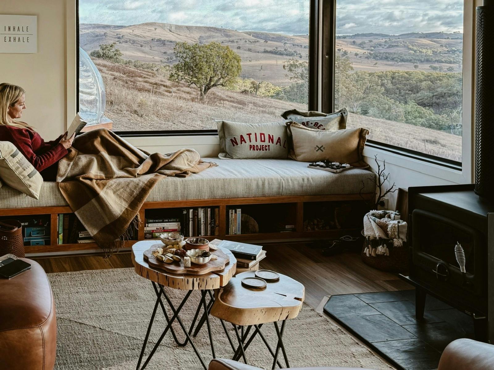 Guest relaxing in Lounge