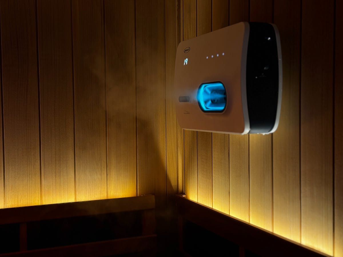 our Halo One device delivers a fine salt mist to enhance respiratory health  & boost immunity