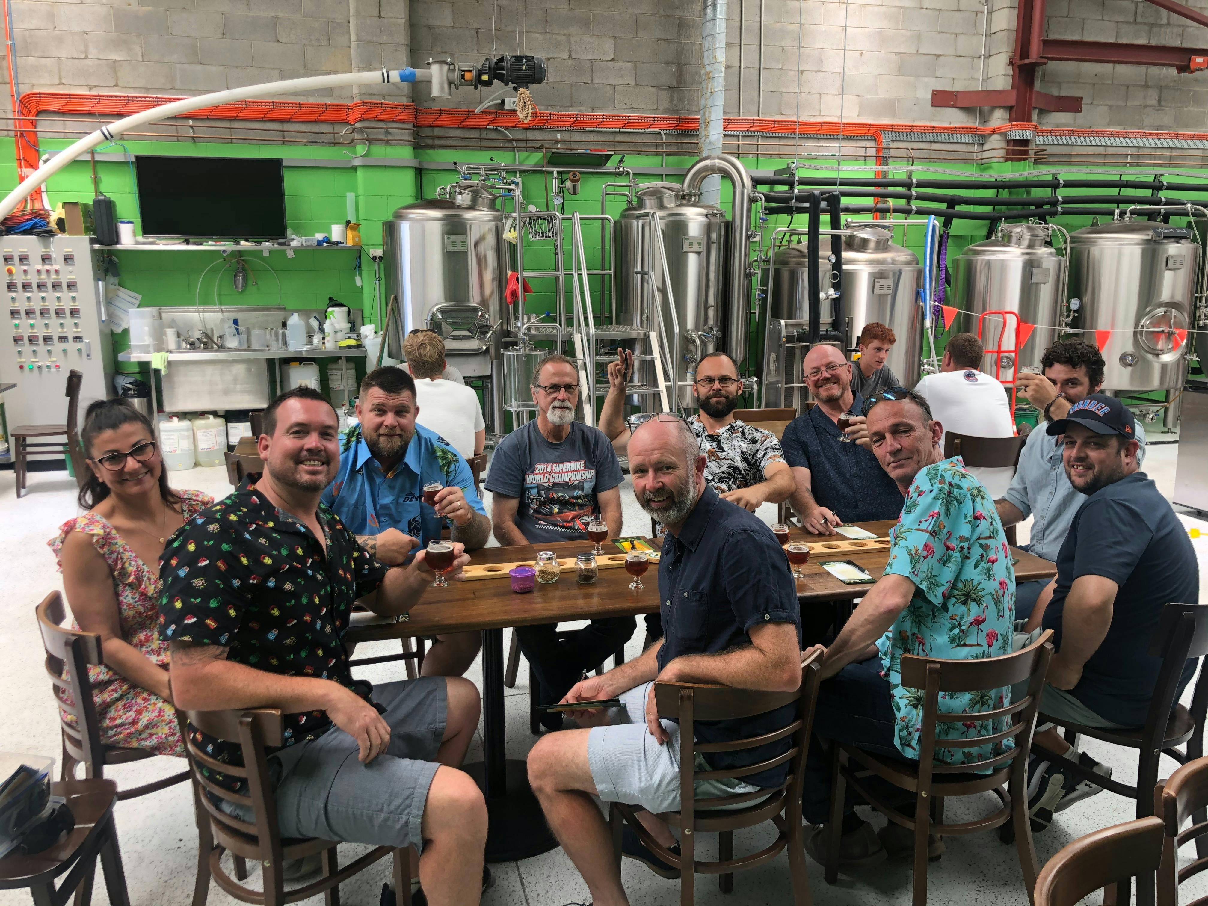 Enjoying beer education at Happy Valley