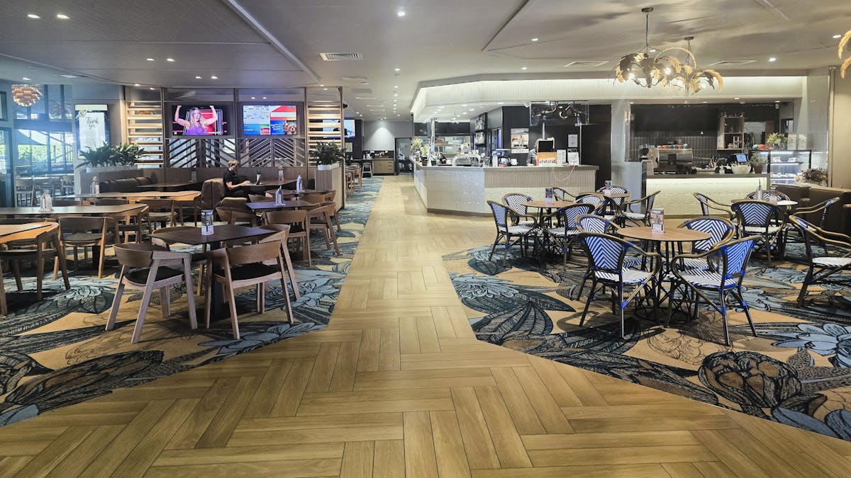 Main bar looking towards bistro area