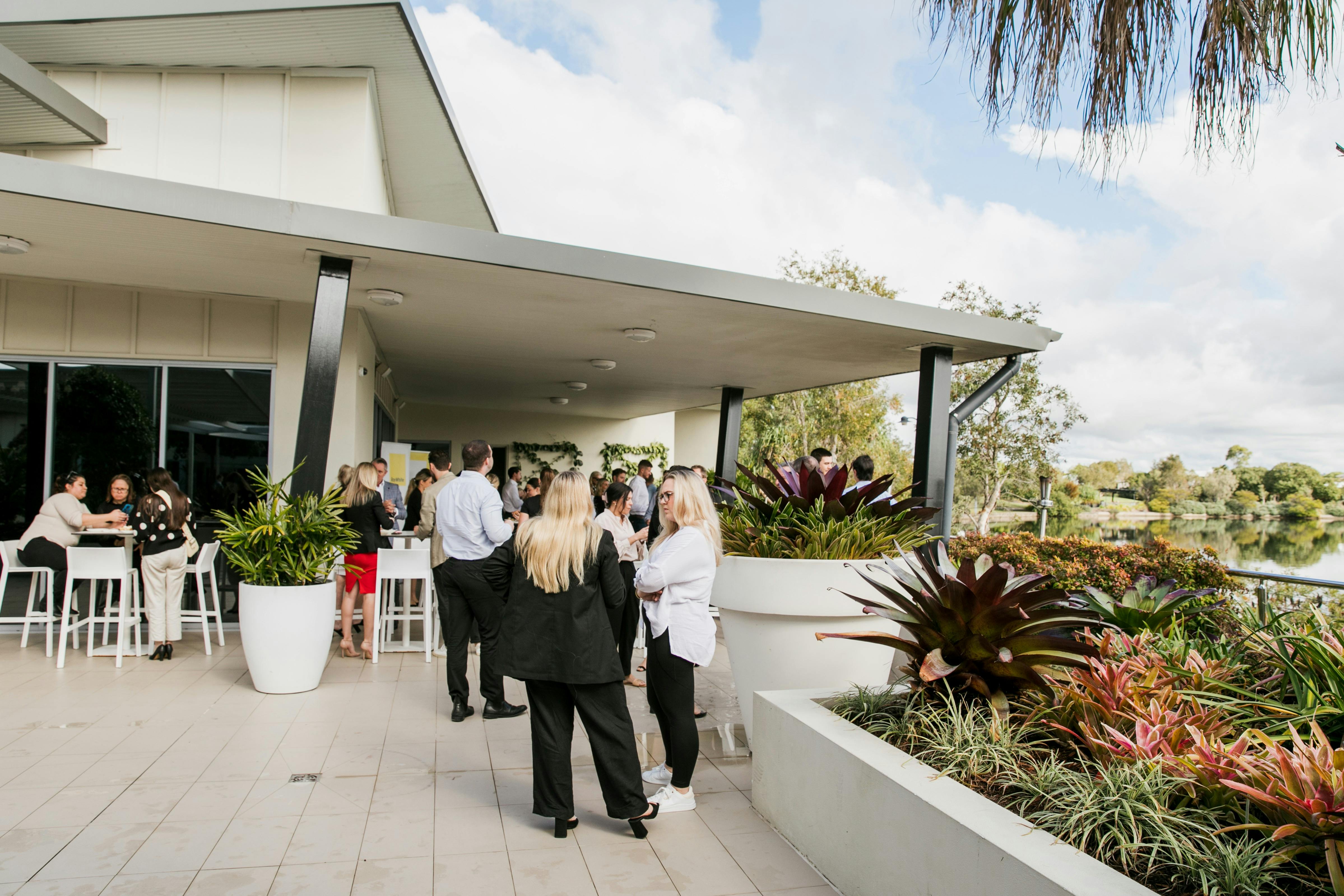 The Lakehouse Sunshine Coast Waterfront Deck