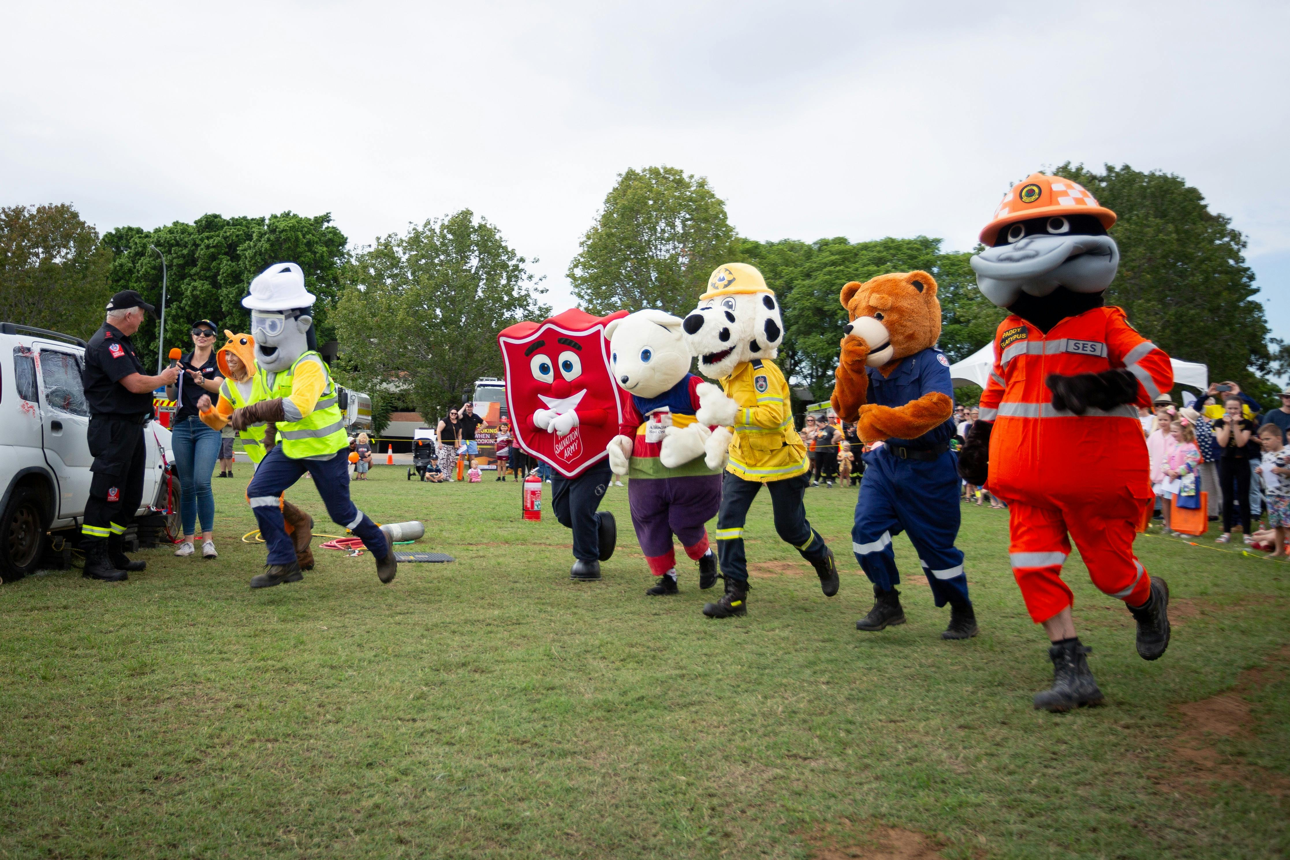 Singleton Emergency Service Expo Mascot Race