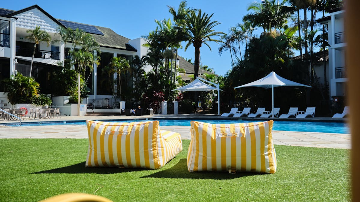 Pool side lounges