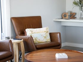 Top floor living area at Sicuro, Robe