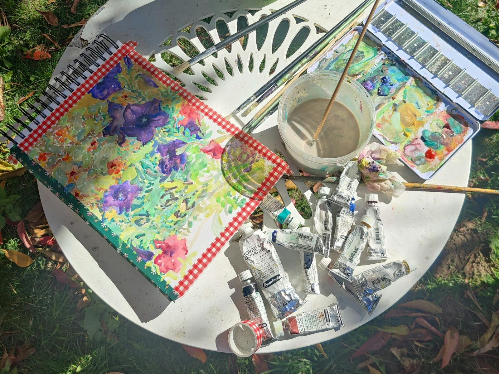 Outdoor painting workshop with  Ineka Voigt