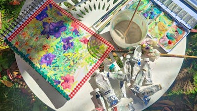Outdoor painting workshop with Ineka Voigt