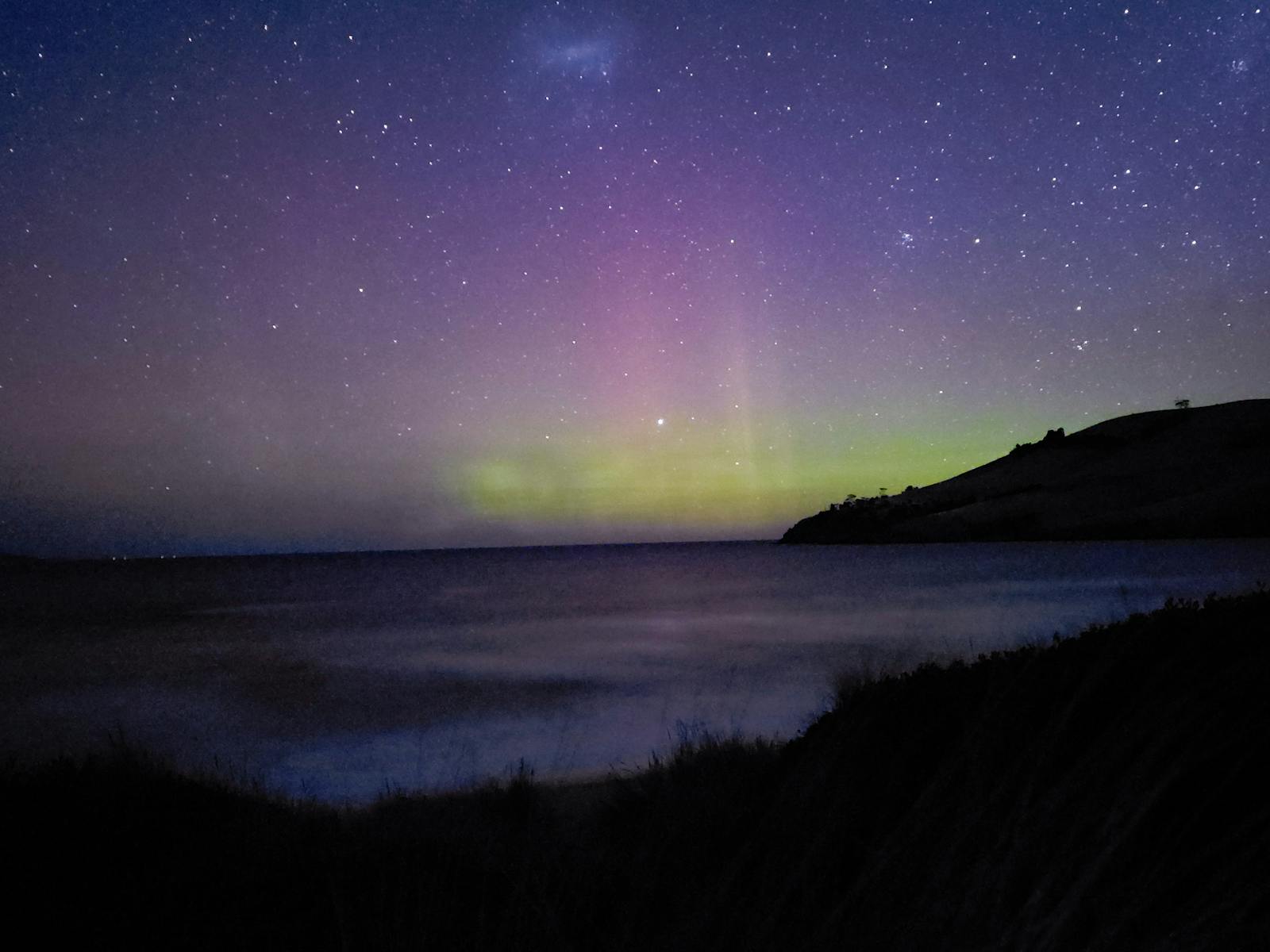 aurora australis  from clifton beach