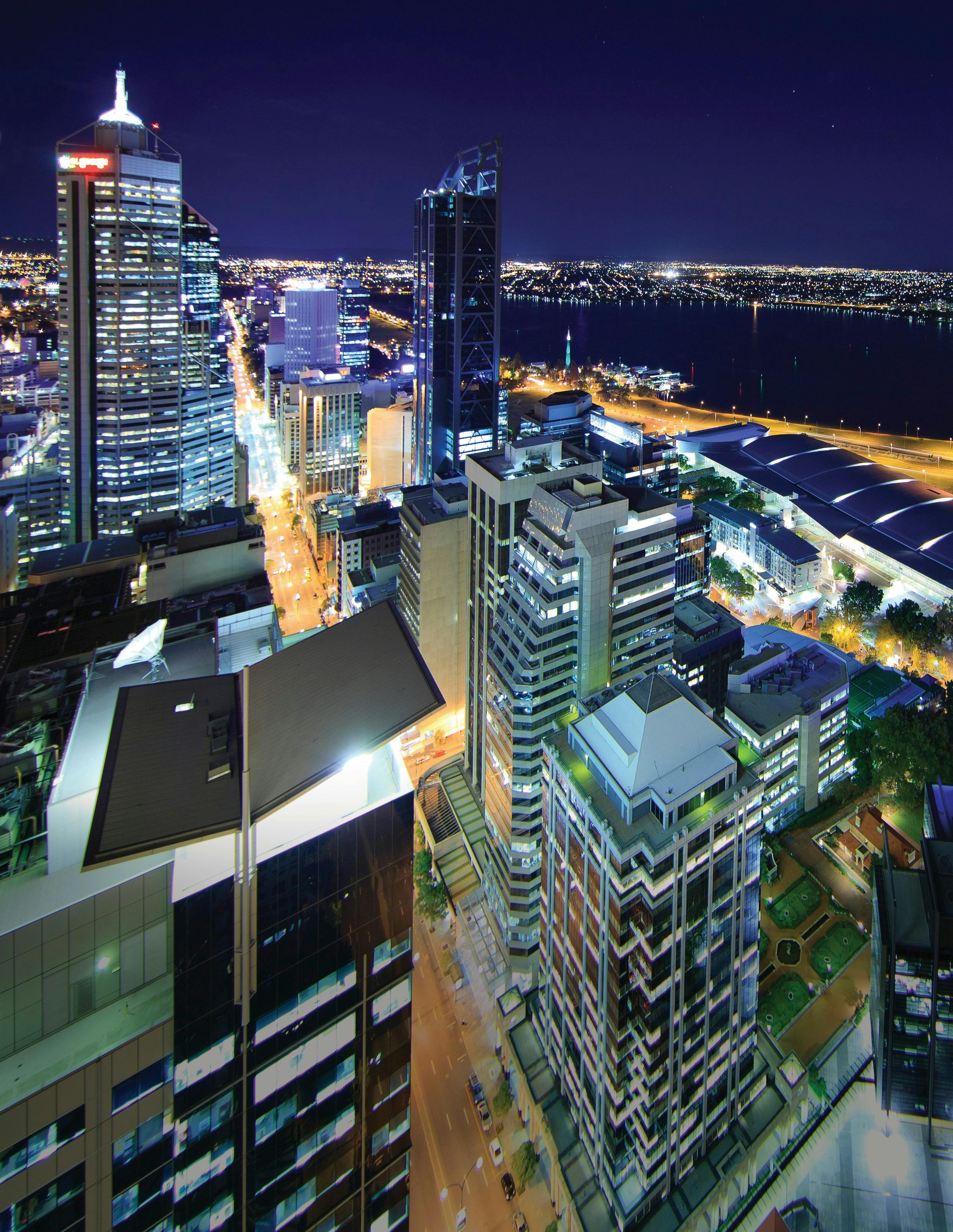 Perth City Skyline at night