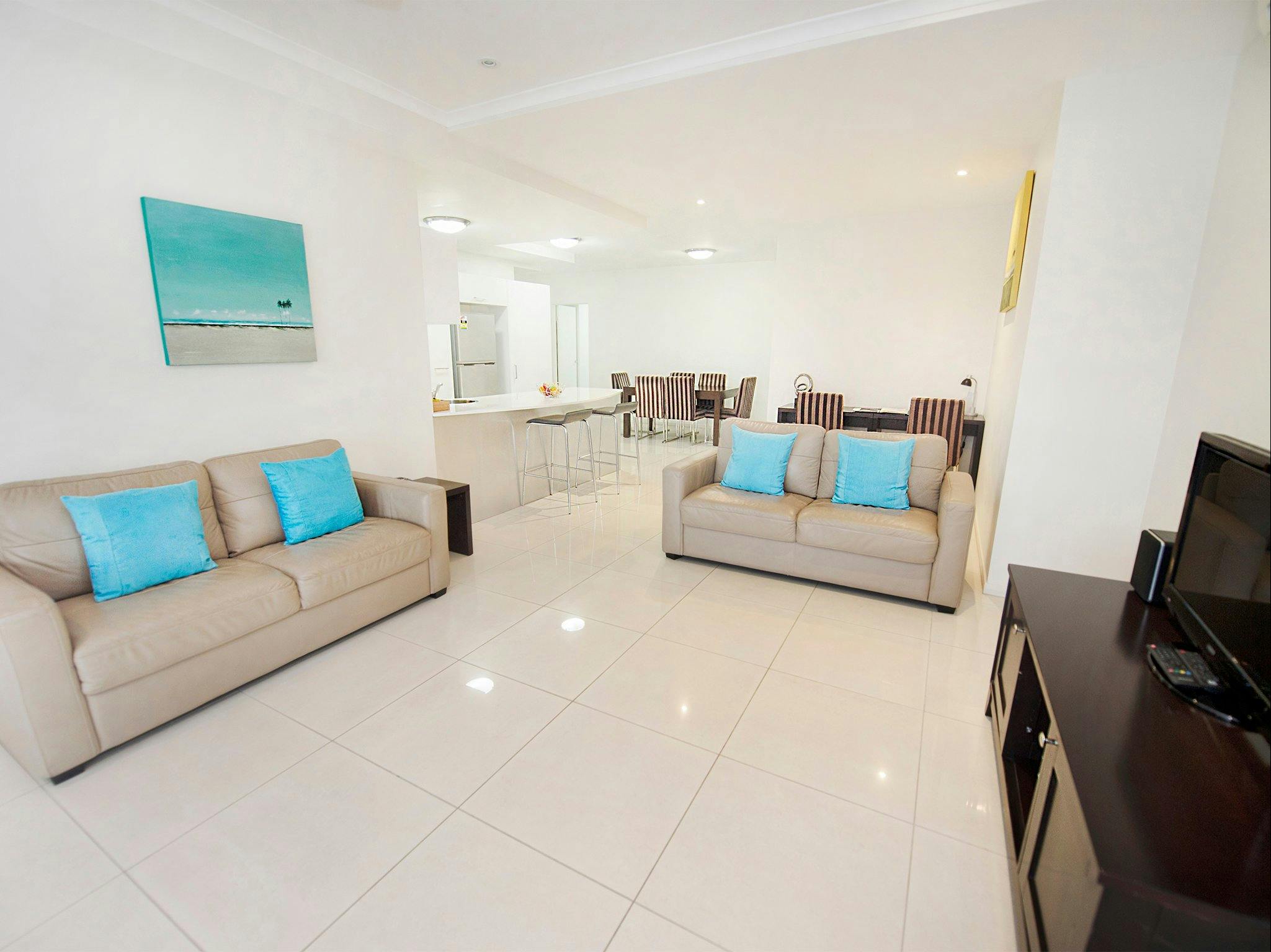 Open plan living spaces