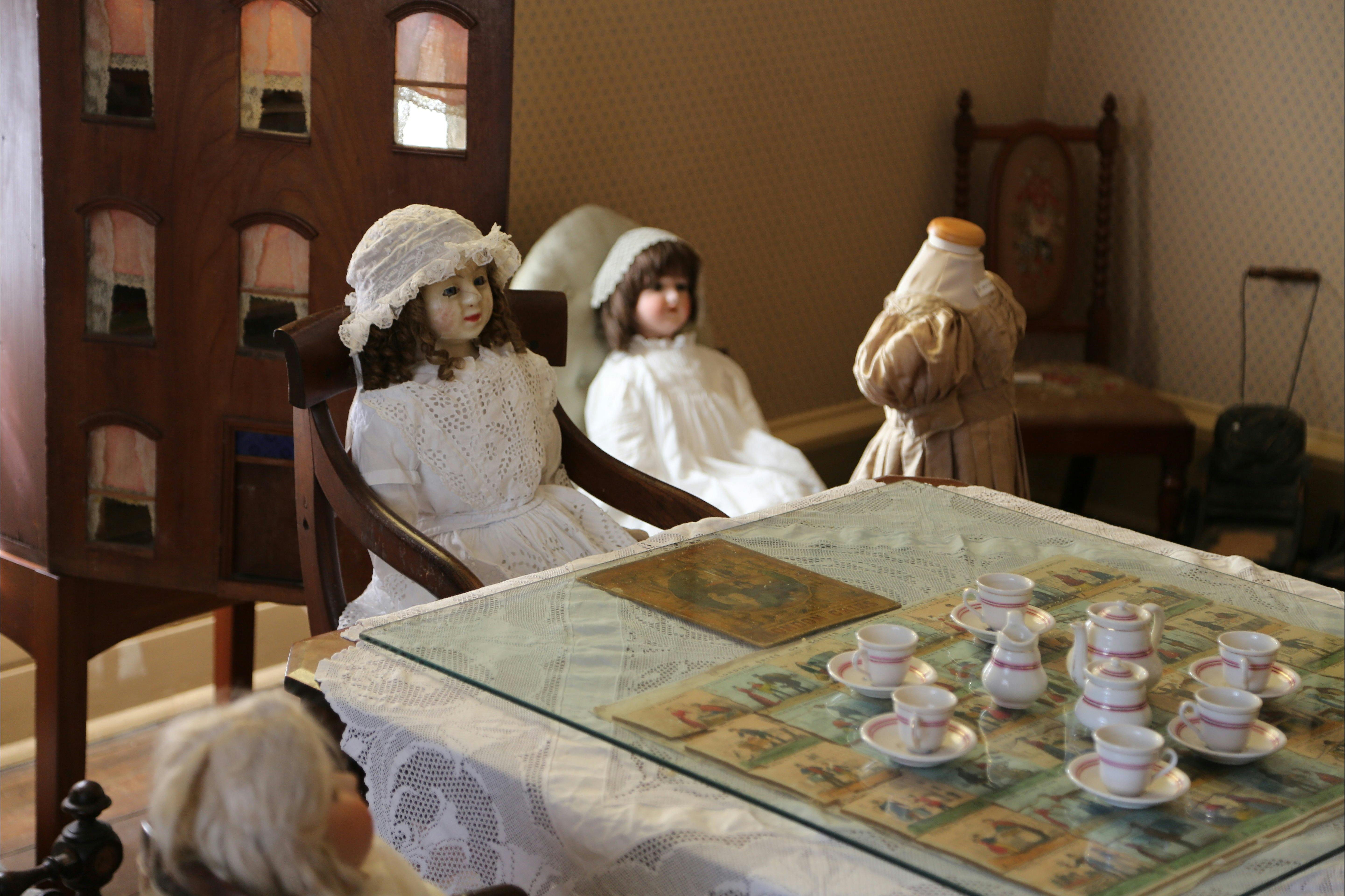 Narryna nursery - early wax and china dolls