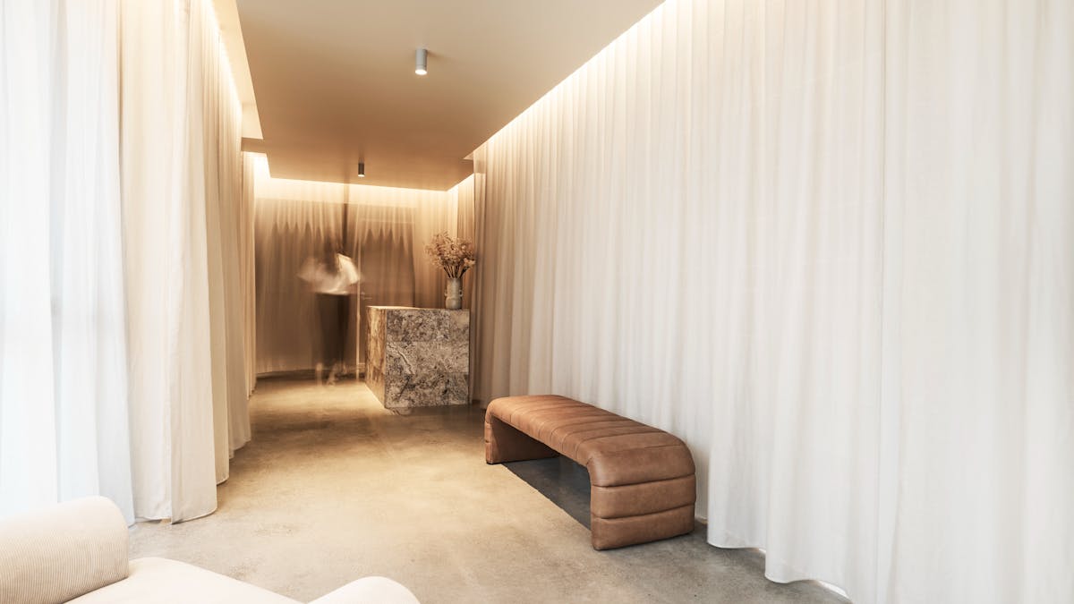 Reception area with front desk