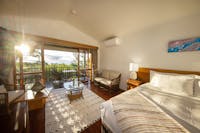 Interior of Coral Sea Bungalow with ocean views