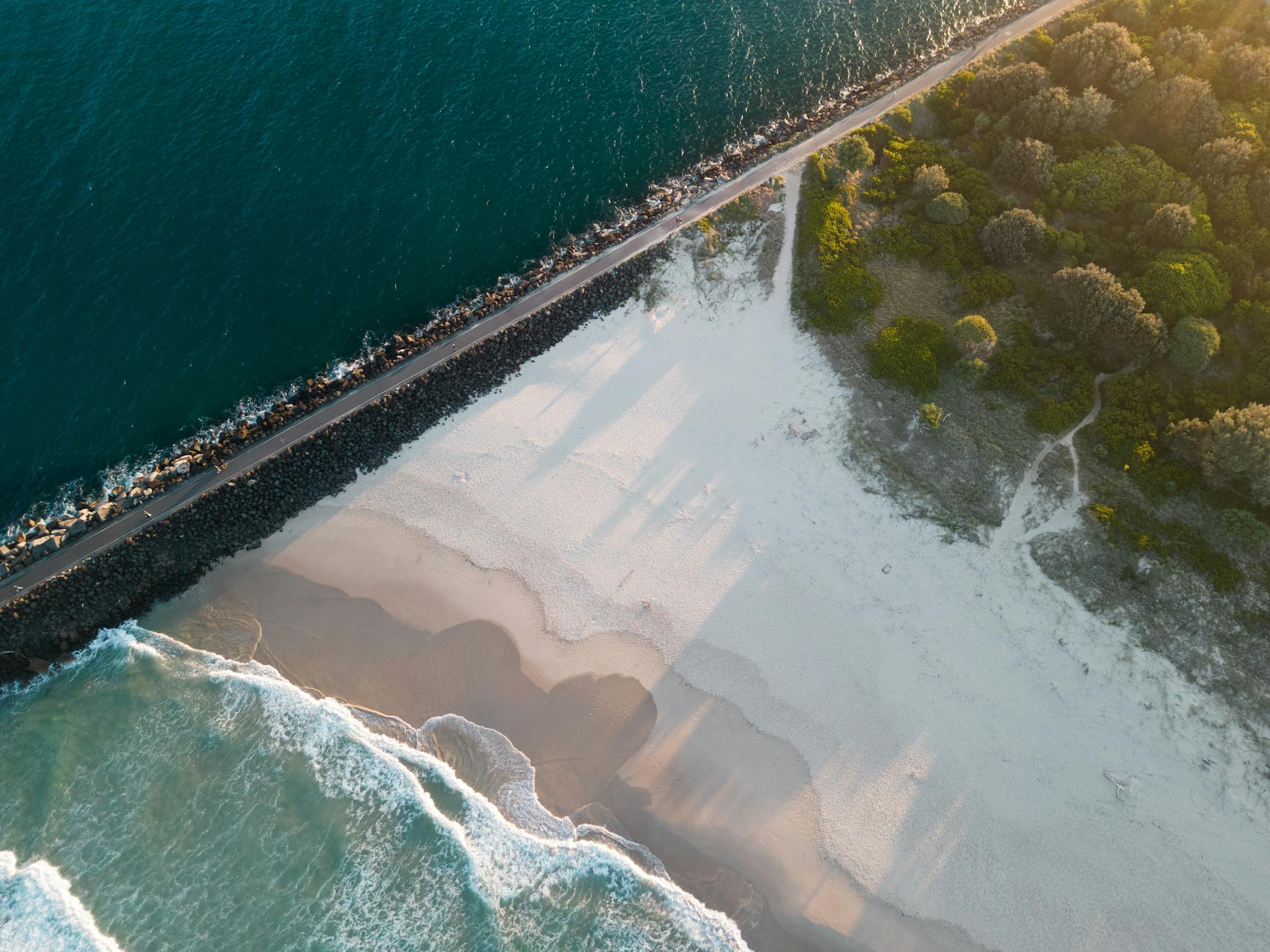 North Wall and Lighthouse Beach