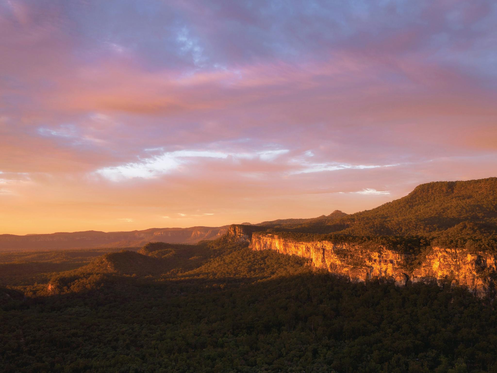 Gaze out to distant ranges at Boolimba Bluff Gaze out to distant ranges at Boolimba Bluff