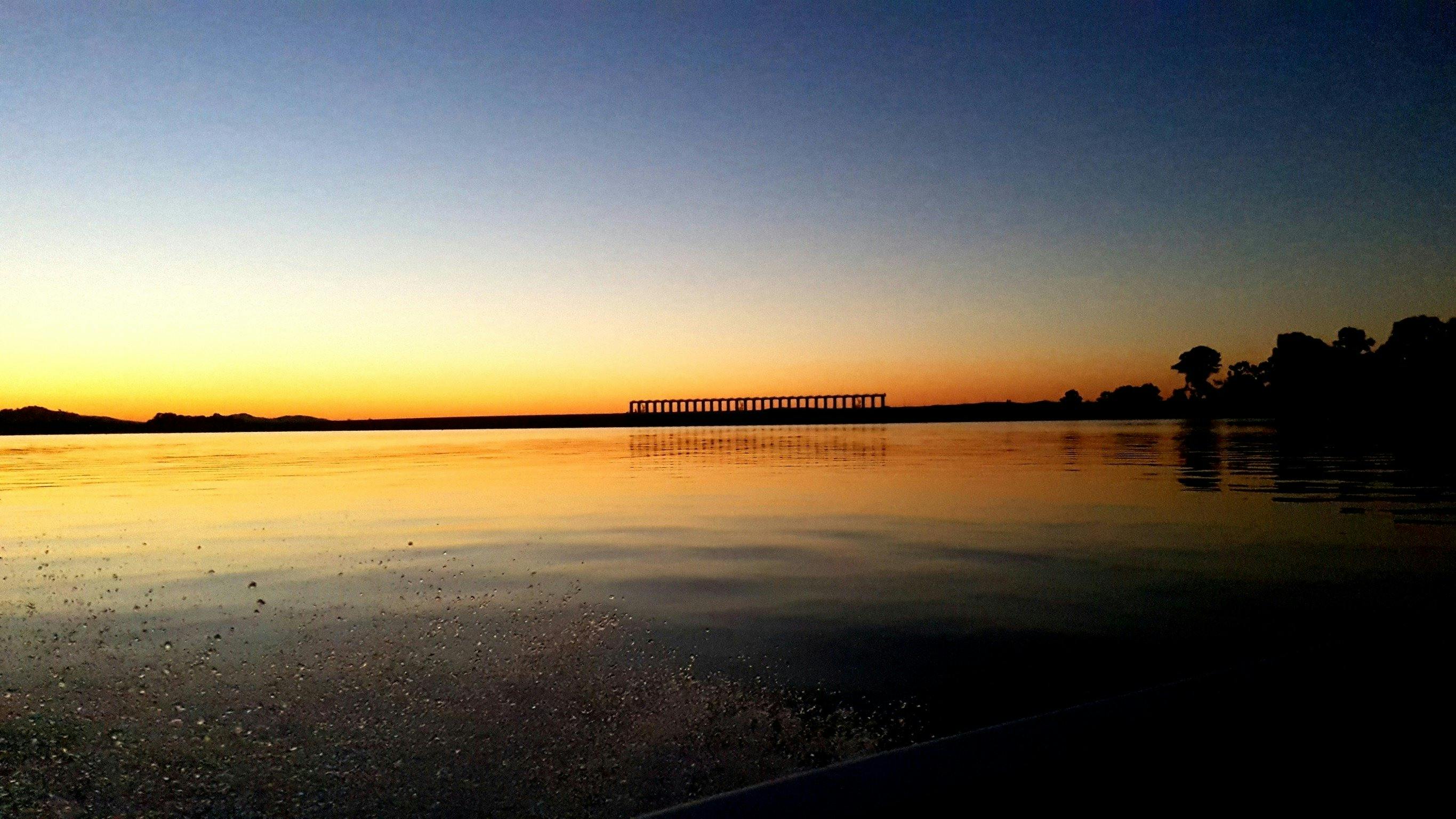 Sunset across Lake Hume