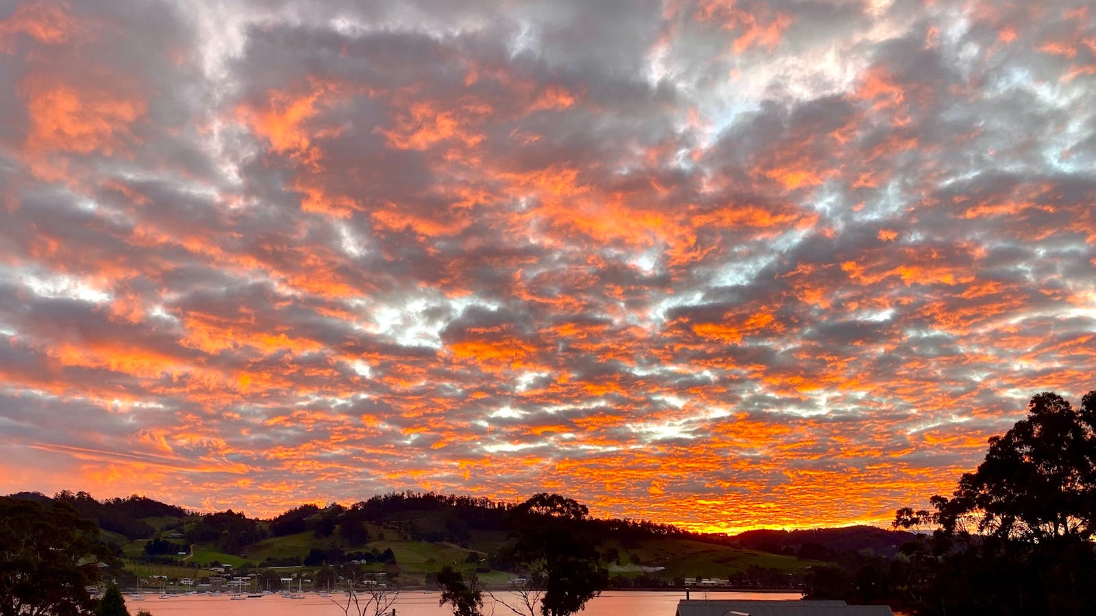 Sunset from the deck
