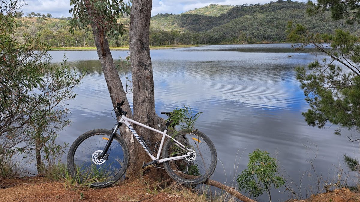 Mountain biking at Connolly Dam