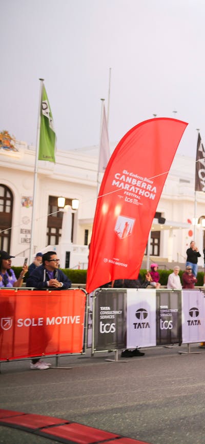 Participants crossing the start line