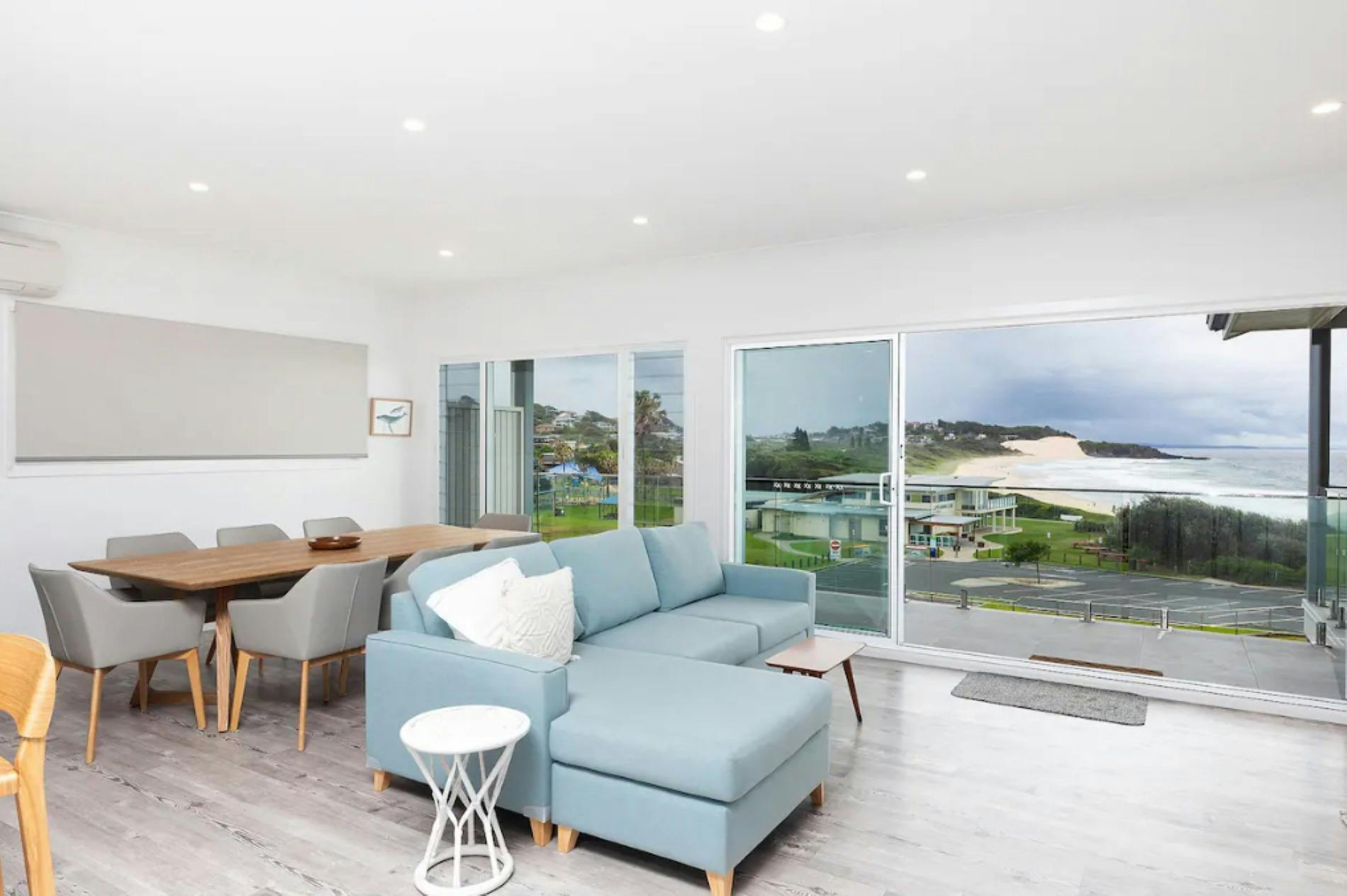 Living area with views over One Mile Beach