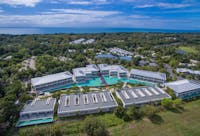 Pool Resort Aerial Shot